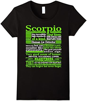 Women's Scorpio Has Incredibly High Standards T-Shirt Medium Black