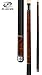 Players C-950 Classic Nutmeg Birds-Eye Maple with Triple Silver Rings Cue, 18-Ounce