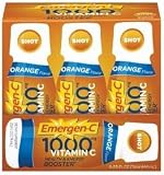 Emergen-C Vitamin C 1000mg Health & Energy Booster Shot Orange