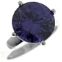 Size 8 Round Cut Amethyst Rings