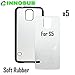 5 x Samsung Galaxy S5-Rubber-black - blank dye case + inserts for dye Sublimation phone cover / blank Printable case, Made by INNOSUBTM USA