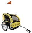 M-Wave Aluminium Bicycle Child And Luggage Trailer - 60 x 74 x 58 cm, Silver Powdercoated