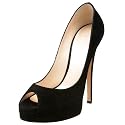 Casadei Women's 3019 Triple Platform Peeptoe Pump