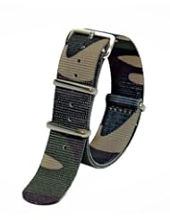 Sutter & Stockton 20mm Traditional Camo Interchangeable Replacement Nato Military Watch Strap Band