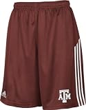 Texas A&M Aggies adidas 3-Stripe Pocket Shorts