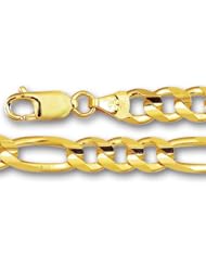 14K Yellow Gold Classic Figaro Chain (Width 7.0mm)
