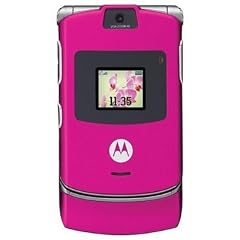 Motorola RAZR V3 Unlocked Phone with Camera, and Video Player--International Version with No Warranty (Magenta Pink)