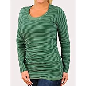 Motherhood Maternity: Long Sleeve Mock Layer Double Opening Nursing Top