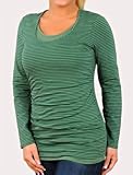 Motherhood Maternity: Long Sleeve Mock Layer Double Opening Nursing Top