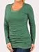 Motherhood Maternity: Long Sleeve Mock Layer Double Opening Nursing Top