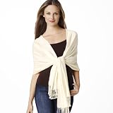 Pashmina Cashmere Shawl Wrap with Silk for Women in 80%/20% Premium Grade 28x80 - 30 Colors