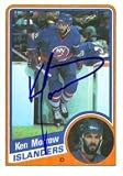 Ken Morrow autographed Hockey Card (New York Islanders)