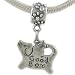 Sterling GOOD BOY Angel DOG Dangle CHARM fits Pandora Biagi Chamilia Bracelet GIFT BOXED