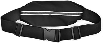 EuroBird RB01 Lightweight Sweatproof Touchscreen Running Belt Compact for Carrying All Your Necessities, Sports Bag Pouch Waist Pack for Cell Phone Like iPhone 6 6s 4.7", Samsung Galaxy S4 S3 (Black)