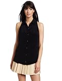 Nicole Miller Womens Combo Sleevless Top