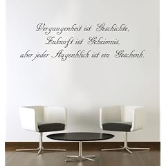 Wandtattoo Wandtattoo Wandzitat " Vergangenheit ist Geschichte" (140 x 42cm)