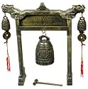 Unique Anniversary Valentine's Gift Ideas Guy Him Man - 8" Tao Dragon Arch Bell Gong Chime w/ Fabric Box