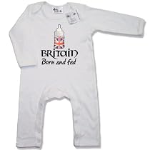 Dirty Fingers  BRITAIN Born and Fed  Baby & Toddler Long Sleeve Romper Suit