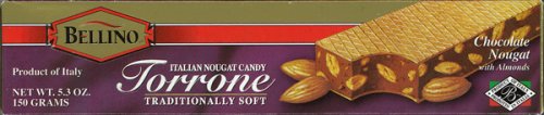 Bellino Chocolate Torrone Bar 5.3 oz by Bellino Foods