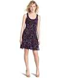 Kensie Girl Junior's Paisley Dress,Black Multi,Small
