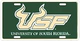 South Florida (USF) embossed metal auto tag