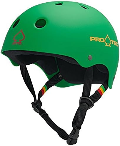 Pro-Tec Skateboard Helmet Rasta Green M