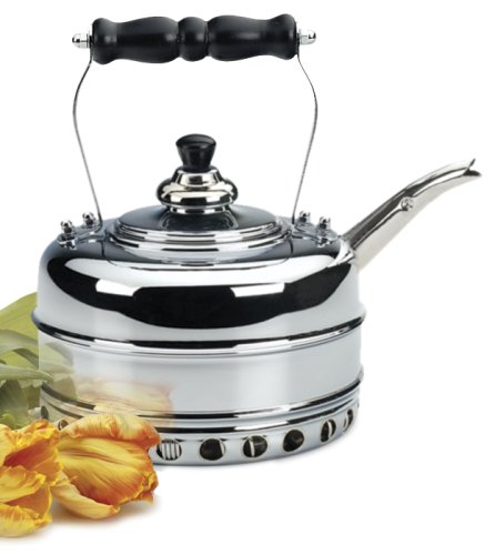 "Simplex Heritage Gas Tea Kettle, Chrome"