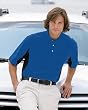Mens - Athletic Pique Polo, Royal/black