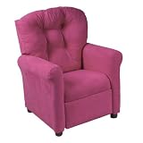 Ace Bayou 64963 Juvenile Recliner Traditional Racy Microfiber, Pink