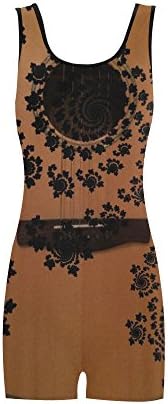 Find Arts Customized Swimwear Fractal Guitar One Piece Swimsuit