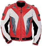 TOURMASTER/CORTECH IMPULSE MOTORCYCLE JACKET RED/WHITE/SILVER