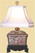 Asian Furniture & D&eacute;cor - 16" Fine Chinese Rose Medallion Wedding Box Decorative Oriental Lamp