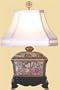 Asian Furniture & D�cor - 16" Fine Chinese Rose Medallion Wedding Box Decorative Oriental Lamp