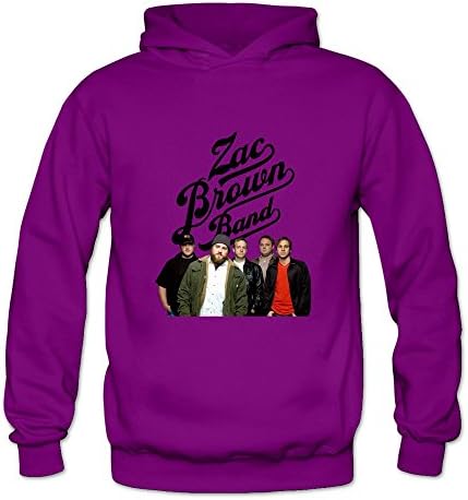 YOMAIT Zac Brown Band Women's Hooded Shirt XL Purple