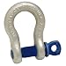 Campbell 419 Screw Pin Anchor Shackles, Drop-Forged Carbon Steel, Galvanized, 2" Trade, 35 ton Working Load Limit
