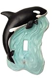Killer Whale Single Switch Plate Cover