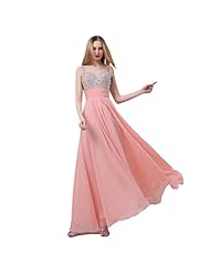 Spaghetti Strap Belted Crystal Beaded Lace-Up Crystals Pleated Sequined Sweetheart Chiffon/Satin Prom Dress 