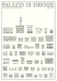 Firenze - Palazzi di Firenze art print 84x60cm by Architekturplakate