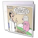 Londons Times Funny Animals Cartoons - A Pig Is Still A Pig After Cosmetic Surgery - Greeting Cards-12 Greeting Cards with envelopes