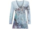 Misses One World Long Sleeve Babydoll Sweater