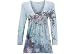 Apparel : Misses One World Long Sleeve Babydoll Sweater