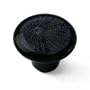Spiders Web Decorative High Gloss Black Ceramic Drawer Knob