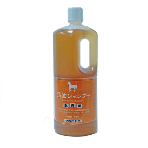 アズマ商事の馬油シャンプー詰め替え用　１０００ｍｌ　