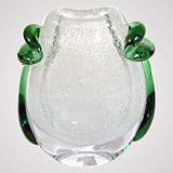 Mouth-blown Bohemian Glass Flower Vase