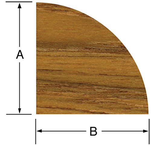 Whitecap Teak Quarter Round Molding Small - 5'