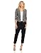 BCBGMAXAZRIA Women's Hendrix Striped Ottoman Jacket, Black Combo, X-Small