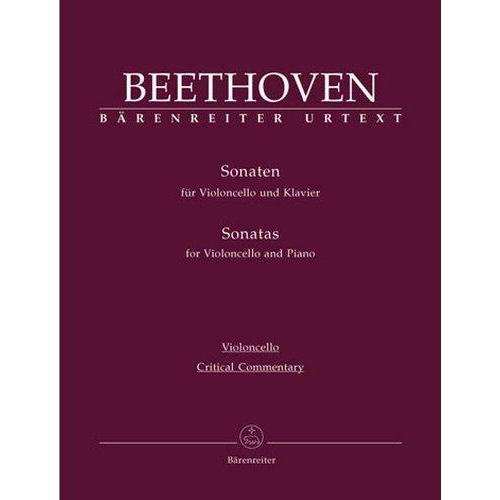 Beethoven, Ludwig Sonatas Op. 5, 69, 102 for Cello and Piano - Edited by Del Mar-Barenreiter URTEXT
