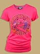 Junk Food The Grateful Dead Owsley Stanley Bear Flash Pink Juniors/Ladies T-Shirt Tee