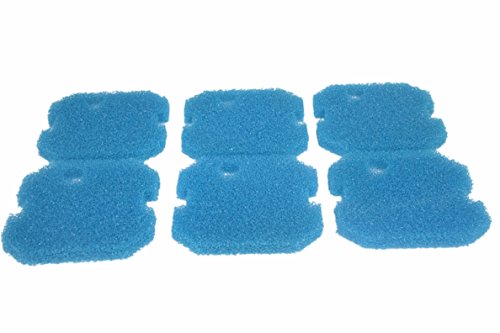 Generic Replacement Blue Coarse Filter Pad for Eheim 2616261 Professional Pro 2 2226/2326/ 2026/2128 and Experience 350 (Pack of 6)