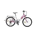 M�dchenfahrrad 20 Zoll Fahrrad Kinderfahrrad 6 Gang Shimano mit Beleuchtung Rosa